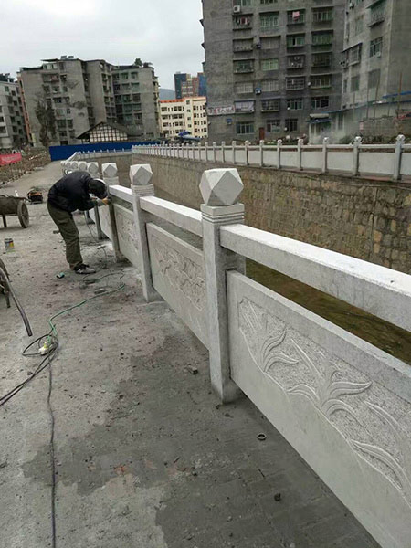 灰麻浮雕桥栏板