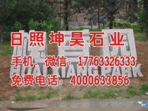 白锈石立体字门牌石